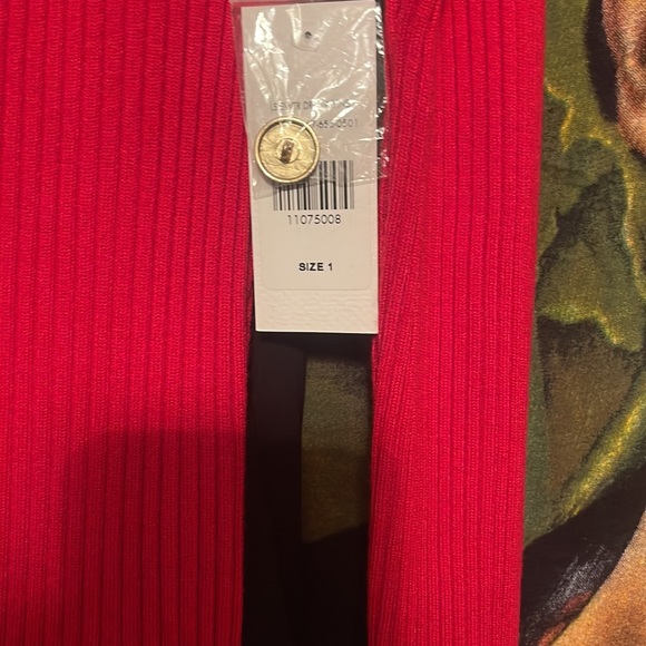 New red midi dress very stretchy women’s 1xl. Fashion to figure. - Picture 2 of 4